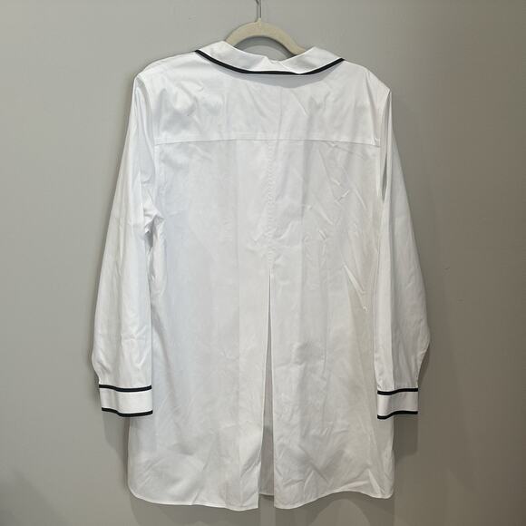 Chicos Womens Size 3 No Iron Shirt Chic Stretch Button Up Blouse Tunic Xlarge - Picture 6 of 10